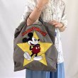 画像7: Mickey Mouse Embroidered Nylon Tote  Messenger Eco  Shoulder  Nylon Shopping Bag　男女兼用ミッキーマウスミッキー刺繍トート ショルダー エコ ショッピングバッグ (7)