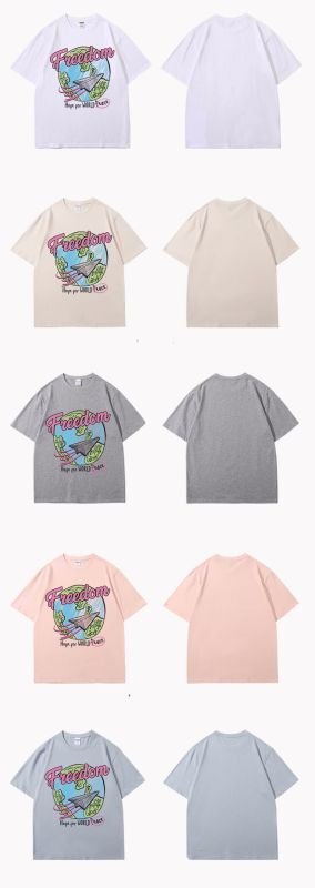 画像7: freedom logo printT-shir   ユニセックス男女兼用 freedomロゴTシャツ (7)