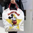 画像9: Mickey Mouse Embroidered Nylon Tote  Messenger Eco  Shoulder  Nylon Shopping Bag　男女兼用ミッキーマウスミッキー刺繍トート ショルダー エコ ショッピングバッグ (9)