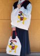 画像5: Mickey Mouse Embroidered Nylon Tote  Messenger Eco  Shoulder  Nylon Shopping Bag　男女兼用ミッキーマウスミッキー刺繍トート ショルダー エコ ショッピングバッグ (5)