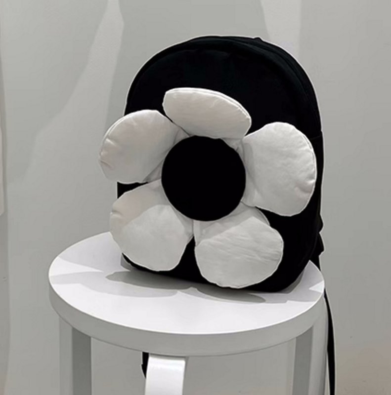 画像6: Down filled flower backpack Shoulder tote bag ダウン入りビッグフラワーバックパック ショルダートートバッグ (6)