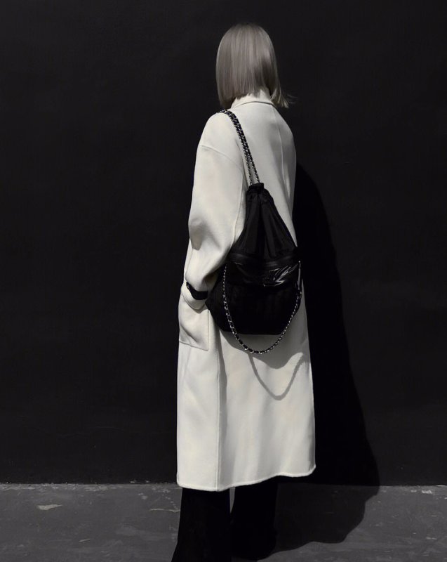 画像5: quilted chain backpack shoulder tote bag キルティングチェーンバックパック ショルダートートバッグ (5)