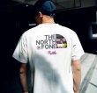 画像3: the north fone logo printT-shir   ユニセックス男女兼用north foneロゴ Tシャツ (3)