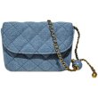 画像2: Quilted denim mini shoulder crossbody pochette tote waist pouch bag 　キルティングデニムミニショルダー斜め掛け ポシェットウエストポーチトートバッグ (2)