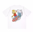 画像3: surfer bart simpson printT-shir   ユニセックス男女兼用 サーファーバートシンプソンTシャツ (3)