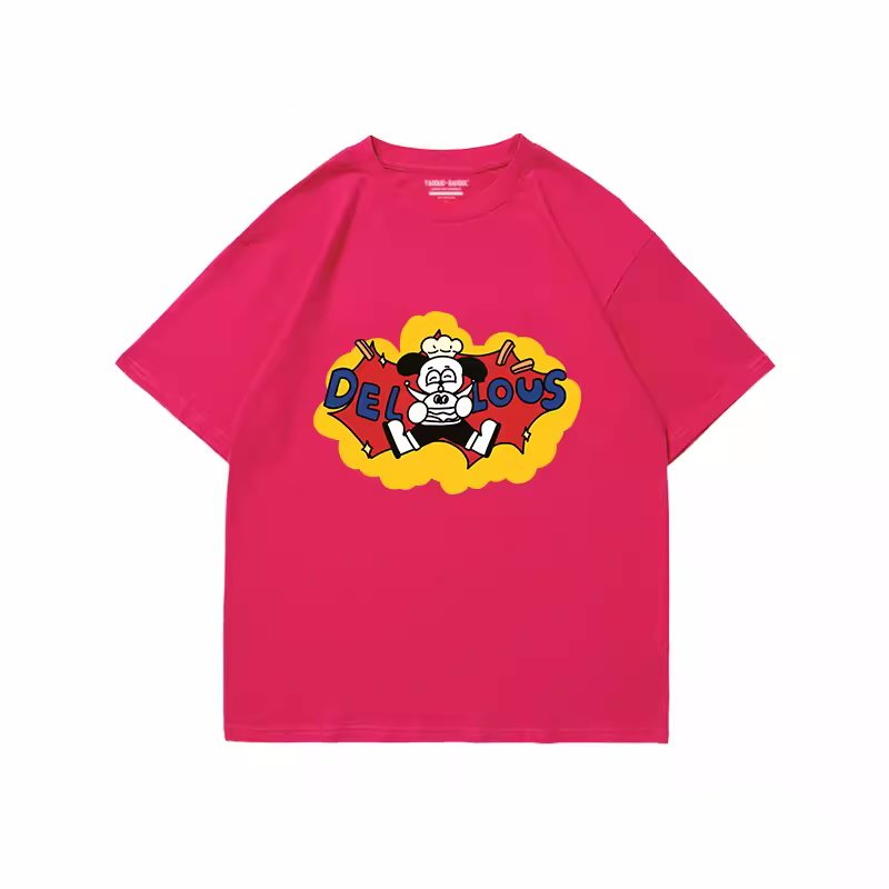 画像5: Delicious dog print T-shir   ユニセックス男女兼用デリシャスドッグ犬プリントTシャツ (5)