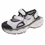 画像2: color contrast stitching sandals  　カラーコントラストステッチベルクロサンダル スリッパフリップフロップビーチサンダルスニーカー (2)