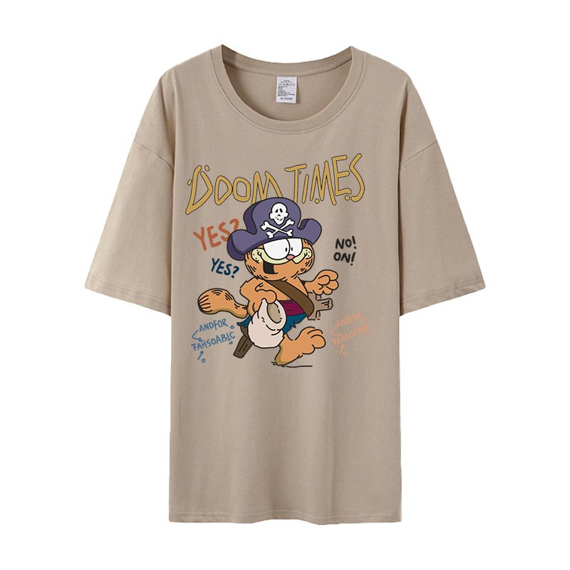 画像5: garfield Short Sleeve T-shirt   ガーフィールドオーバーサイズプリント 半袖Tシャツ (5)