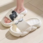 画像8:  Unisex  Half Color BE@RBRICK x kaws Flat Sandals slippers Sneakers  男女兼用ハーフカラーベアブリック×カウズkawsサンダルシャワーサンダル ビーチサンダル シューズ (8)