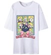 画像1: Sailor Moon Short Sleeve T-shirt    セーラームーン&ルナオーバーサイズプリント 半袖Tシャツ (1)