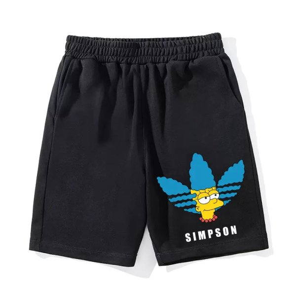 画像1: 23 men's  men and women Simpsons Simpson print Short Pants  ユニセックス男女兼用 ザ・シンプソンズ　シンプソンダス　プリント Tシャツ ショートパンツ Tシャツ (1)