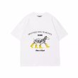 画像2: Delicious dog print T-shir   ユニセックス男女兼用ダルメシアンドッグ柄プリントTシャツ (2)