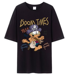 GENANX カラフルTシャツ 3色人気 unisex simple color block graffiti printing short Sleeve t-shirt