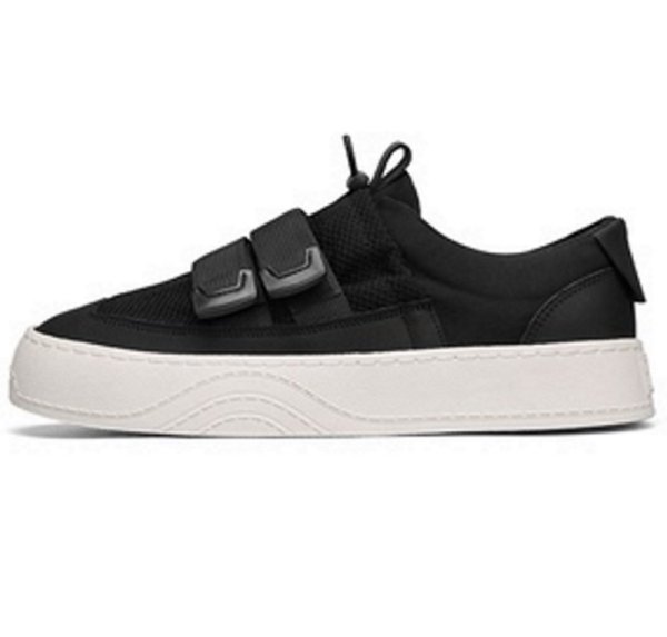 画像1: Velcro breathable comfortable casual sneakers slip-ons  男女兼用 ユニセックスベルクロ厚底スニーカー スリッポン (1)