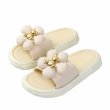 画像3: BE@RBRICK Platform down flower sandals slippers 　ベアブリック ダウンフラワー厚底サンダル スリッパフリップフロップビーチサンダル (3)