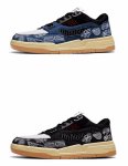 画像3: Denim paisley bandana pattern lace-up sneakers　 男女兼用 ユニセックスデニムペイズリーバンダナ柄レースアップスニーカー (3)