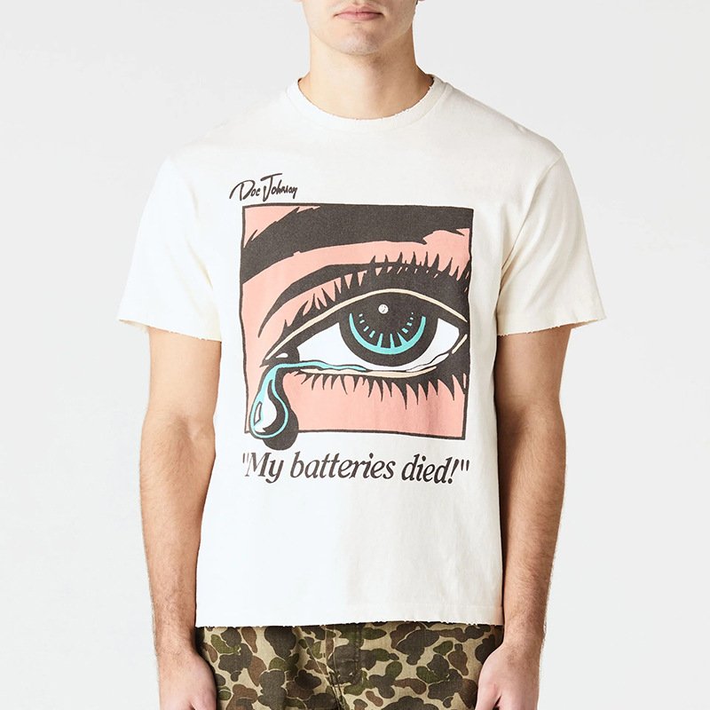 画像8: Kanye eyes tears printed letter Short Sleeve T-shirt    ユニセックス男女兼用tearsティアーズ &アイプリント 半袖Tシャツ (8)