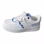 画像4:  ghost leather lace-up sneakers　 男女兼用 ユニセックスゴーストレザーレースアップスニーカー (4)