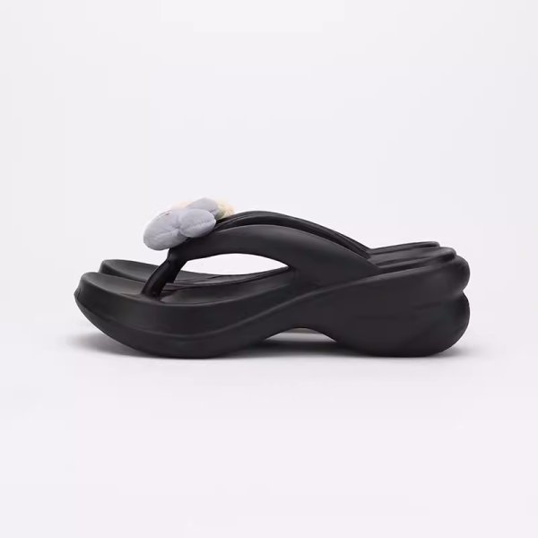 画像4: Mickey Mouse Thong Platform Sandals slippers 　ミッキーマウスミッキー付きトングサンダル スリッパフリップフロップビーチサンダル (4)