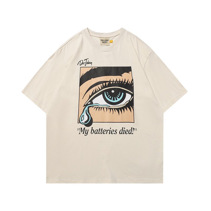 画像4: Kanye eyes tears printed letter Short Sleeve T-shirt    ユニセックス男女兼用tearsティアーズ &アイプリント 半袖Tシャツ (4)