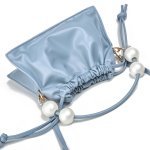 画像7: handle with pearl leather tote shoulder bag　パールハンドルトートショルダーレザーミニバッグ (7)