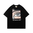 画像5: Kanye eyes tears printed letter Short Sleeve T-shirt   　ユニセックス男女兼用tearsティアーズ &アイプリント 半袖Tシャツ (5)