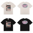 画像2: Kanye eyes tears printed letter Short Sleeve T-shirt   　ユニセックス男女兼用tearsティアーズ &アイプリント 半袖Tシャツ (2)