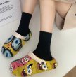 画像3:  Unisex spongebob asymmetrical color Sandals slippers Sneakers  男女兼用スポンジボブ左右非対称カラーサンダルシャワーサンダル ビーチサンダル スニーカーシューズ (3)