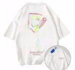 画像1: Dangerous people spongebob x kaws printed  Short Sleeve T-shirt   　ユニセックス男女兼用スポンジボブ×カウズプリント 半袖Tシャツ (1)