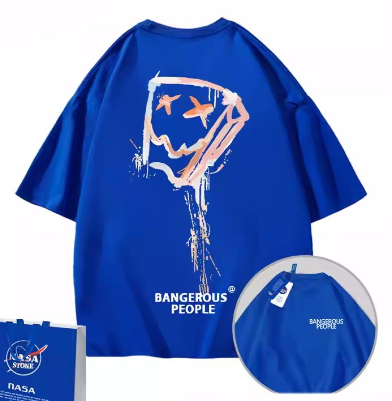 画像4: Dangerous people spongebob x kaws printed  Short Sleeve T-shirt    ユニセックス男女兼用スポンジボブ×カウズプリント 半袖Tシャツ (4)