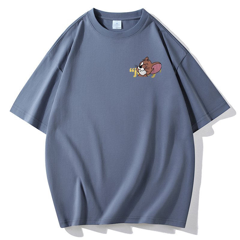 画像4: Tom and Jerry Jerry One Point printed  Short Sleeve T-shirt    ユニセックス男女兼用ワンポイントトムとジェリー ジェリーワンポイントプリント 半袖Tシャツ (4)