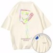 画像3: Dangerous people spongebob x kaws printed  Short Sleeve T-shirt   　ユニセックス男女兼用スポンジボブ×カウズプリント 半袖Tシャツ (3)