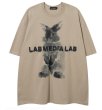 画像2: MEDIALAB Rabbit PrintShort Sleeve T-shirt   　ユニセックス男女兼用MEDIALABラビットプリントプリント 半袖Tシャツ (2)