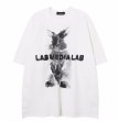 画像3: MEDIALAB Rabbit PrintShort Sleeve T-shirt   　ユニセックス男女兼用MEDIALABラビットプリントプリント 半袖Tシャツ (3)