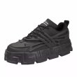 画像6: thick bottom increased light soft bottom trendy shoes lace-up sneakers　 男女兼用 ユニセックスポイントカラーレースアップスニーカー (6)