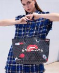画像1: graffiti painting elements Cartoon shopping shoulder portable Tote Bag  shoulder bag  ユニセックス男女兼用ペイントペイントトートショルダーショッピングバッグ  トート バッグ　 (1)