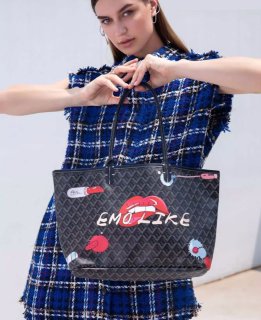 トートバッグ Graffiti Logo Print Tote Bag 24k - Graffiti Tote Bag – Crowdmade