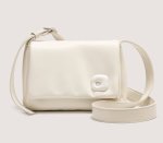画像3: small square soft leather UNDERARM SHOULDER TOTE BAG ユニセックス男女兼用スモールスクエアソフトレザー アンダーアームショルダートートバッグ (3)