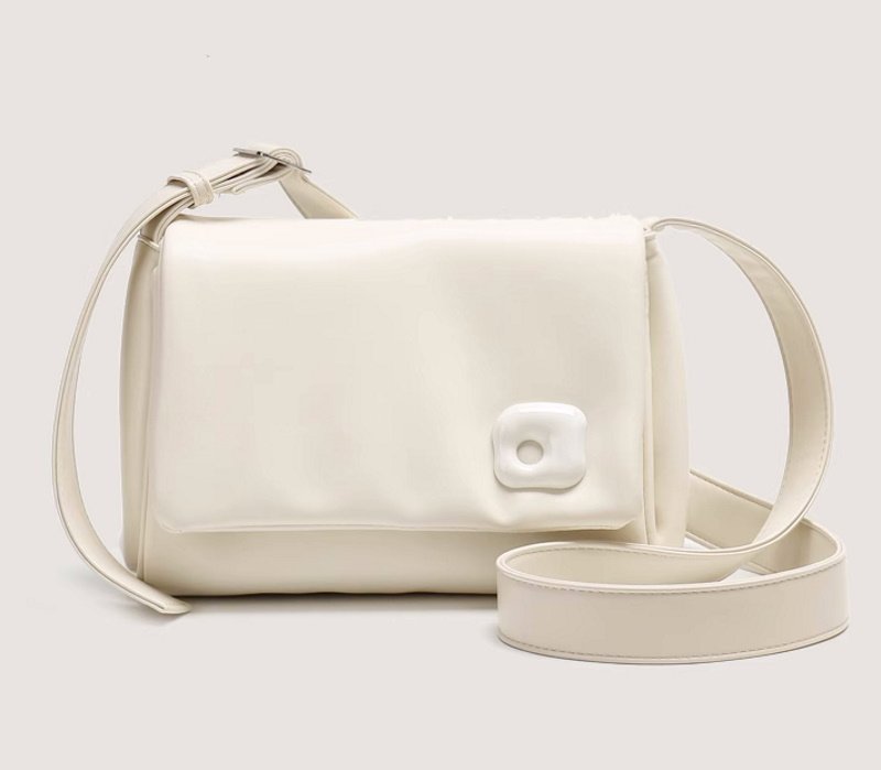 画像3: small square soft leather UNDERARM SHOULDER TOTE BAG ユニセックス男女兼用スモールスクエアソフトレザー アンダーアームショルダートートバッグ (3)