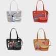 画像7: graffiti painting elements Cartoon shopping shoulder portable Tote Bag  shoulder bag  ユニセックス男女兼用ペイントペイントトートショルダーショッピングバッグ  トート バッグ　 (7)