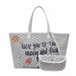 画像5: graffiti painting elements Cartoon shopping shoulder portable Tote Bag  shoulder bag  ユニセックス男女兼用ペイントペイントトートショルダーショッピングバッグ  トート バッグ　 (5)