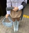 画像6: denim long split boots  デニムロング丈スプリットブーツ (6)