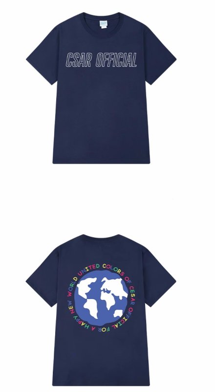 画像3: Earth & Circle Logo Short Sleeve T-shirt    ユニセックス男女兼用アース&サークルロゴプリント 半袖Tシャツ (3)