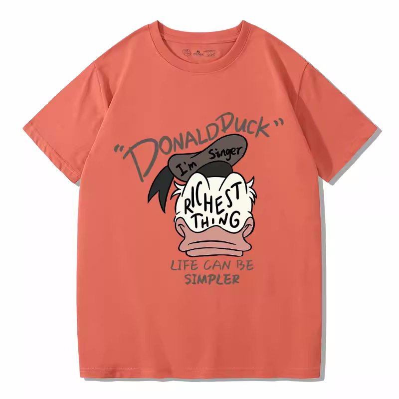 画像7: Donald Duck×richest thing Short Sleeve T-shirt    ユニセックス男女兼用ドナルドダック×richest thingプリント 半袖Tシャツ (7)