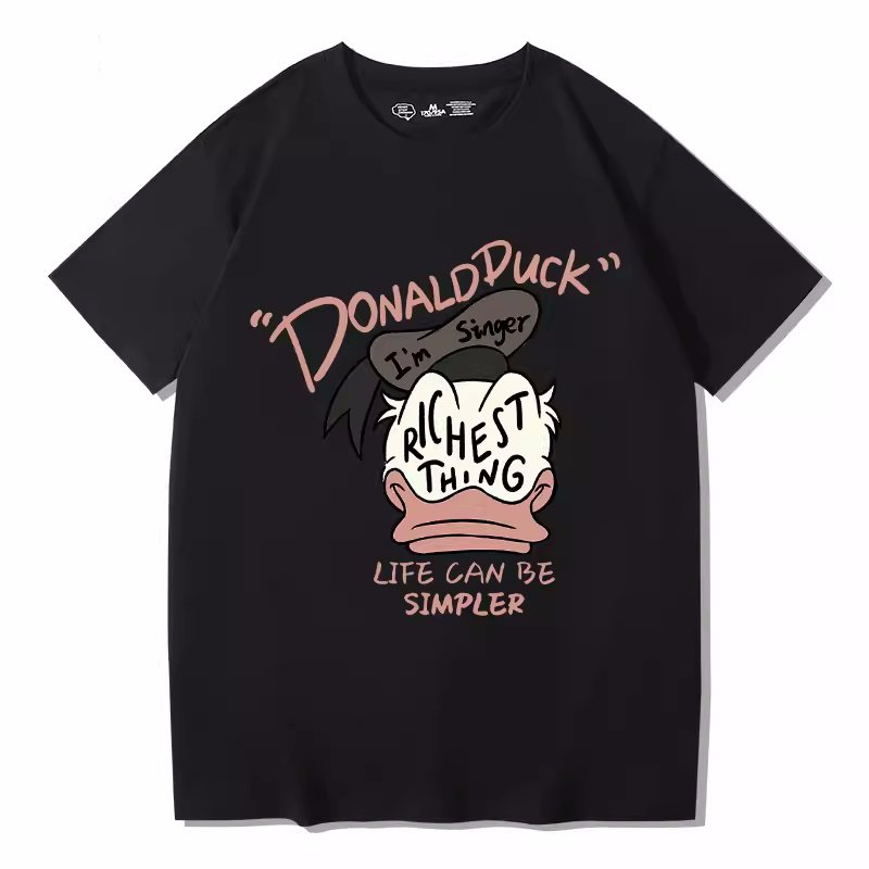 画像4: Donald Duck×richest thing Short Sleeve T-shirt    ユニセックス男女兼用ドナルドダック×richest thingプリント 半袖Tシャツ (4)