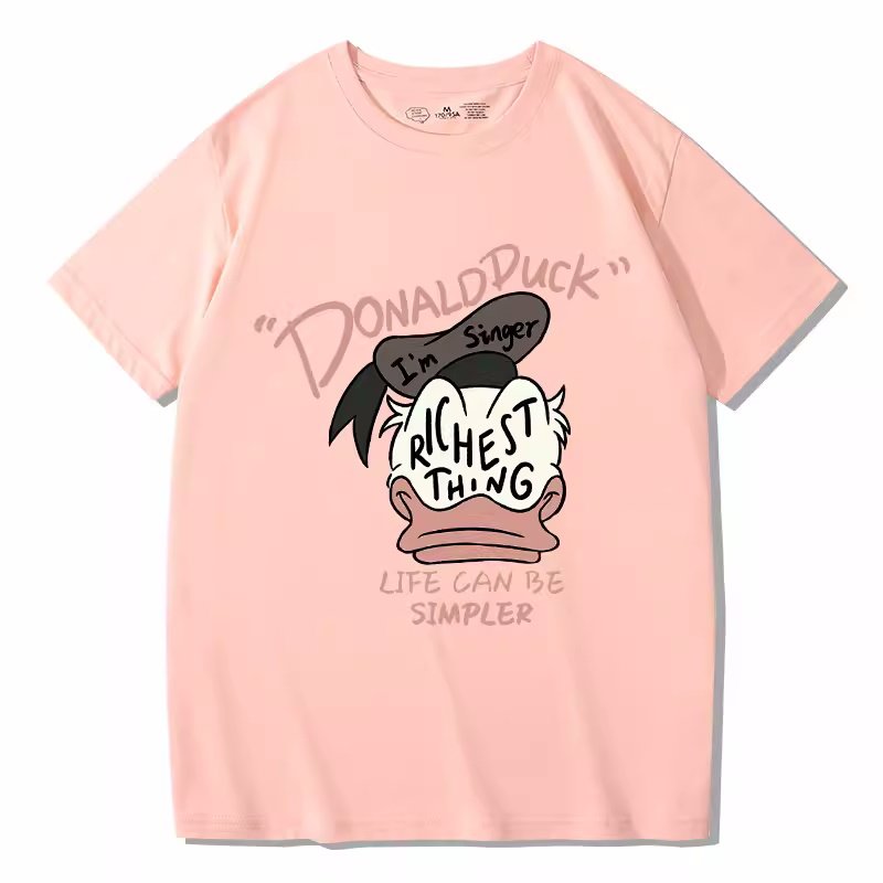 画像12: Donald Duck×richest thing Short Sleeve T-shirt    ユニセックス男女兼用ドナルドダック×richest thingプリント 半袖Tシャツ (12)
