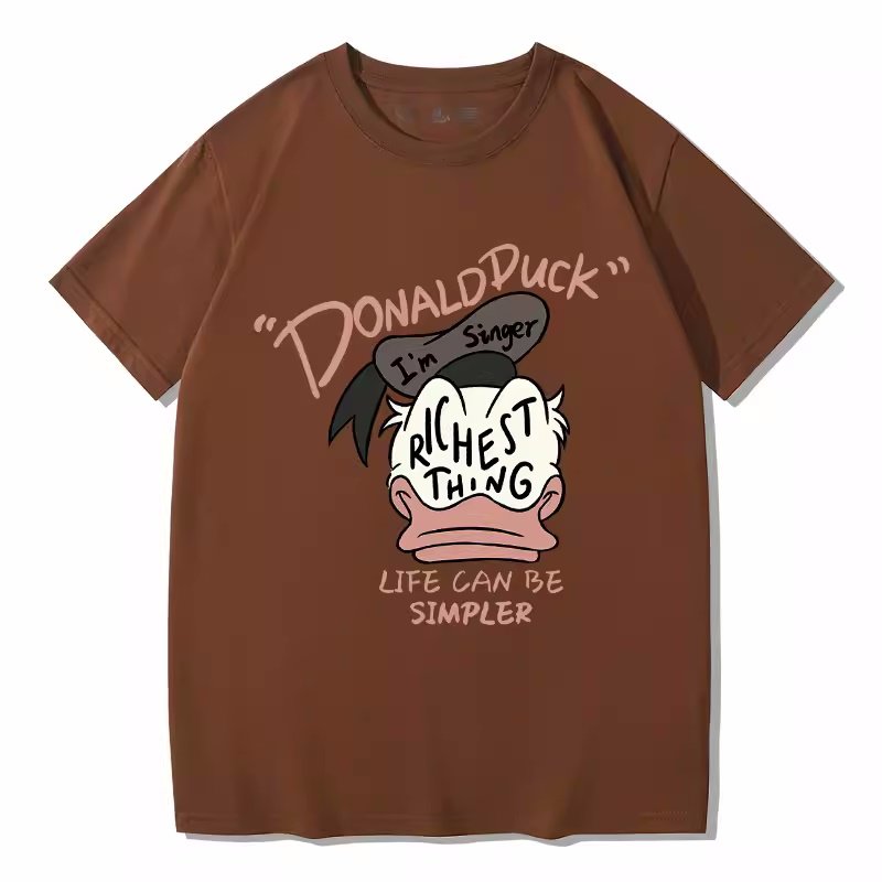 画像13: Donald Duck×richest thing Short Sleeve T-shirt    ユニセックス男女兼用ドナルドダック×richest thingプリント 半袖Tシャツ (13)