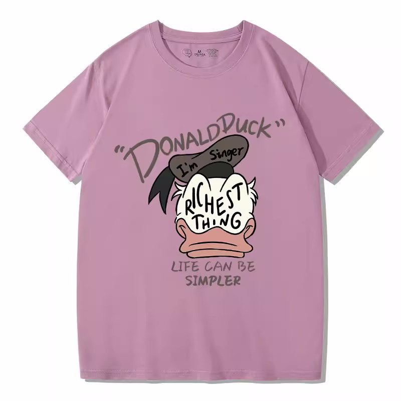 画像10: Donald Duck×richest thing Short Sleeve T-shirt    ユニセックス男女兼用ドナルドダック×richest thingプリント 半袖Tシャツ (10)