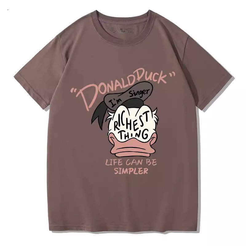 画像6: Donald Duck×richest thing Short Sleeve T-shirt    ユニセックス男女兼用ドナルドダック×richest thingプリント 半袖Tシャツ (6)