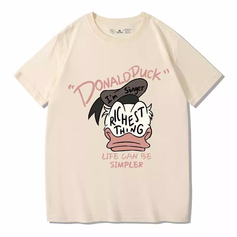画像5: Donald Duck×richest thing Short Sleeve T-shirt    ユニセックス男女兼用ドナルドダック×richest thingプリント 半袖Tシャツ (5)